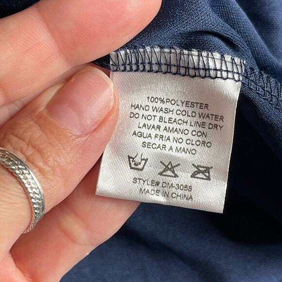 Mulla Long Sleeve Multicolor Animal Print Mini tiered Dress Medium Pink & Blue - Picture 9 of 15